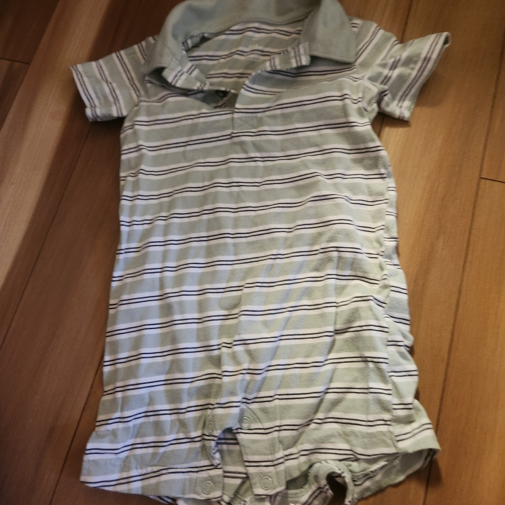 Striped Polo Onesie for Kids